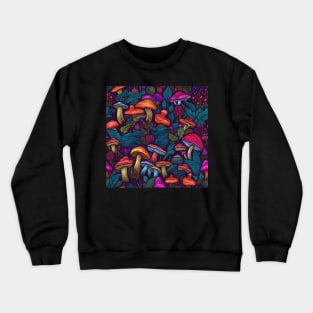 Rainbow mushrooms Crewneck Sweatshirt